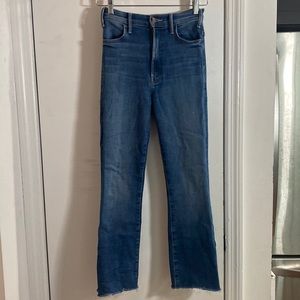 Used MOTHER BRAND Hustler Ankle Fray Jeans size 25